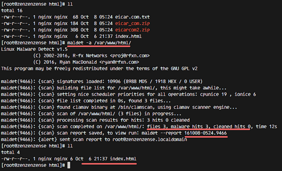 Malware em Linux Malware Detect (LMD) 1 malware