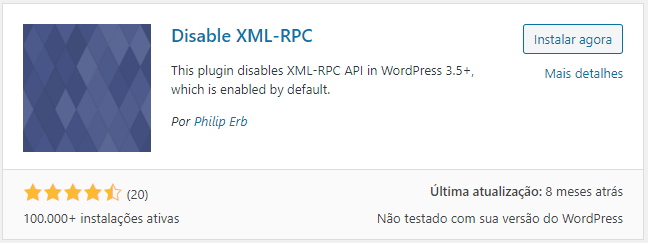 O que é xmlrpcno WordPress - Devo desativá-lo? 1 disable xmlrpc