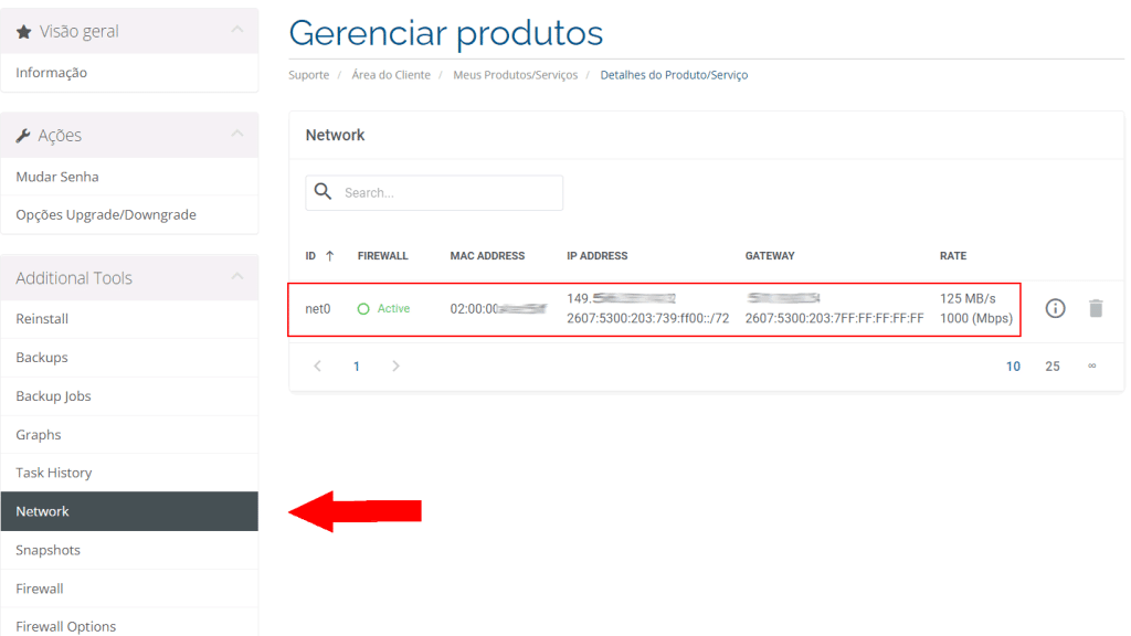 Como configurar IPv6 em seu Servidor 1 painel serversp ipv6