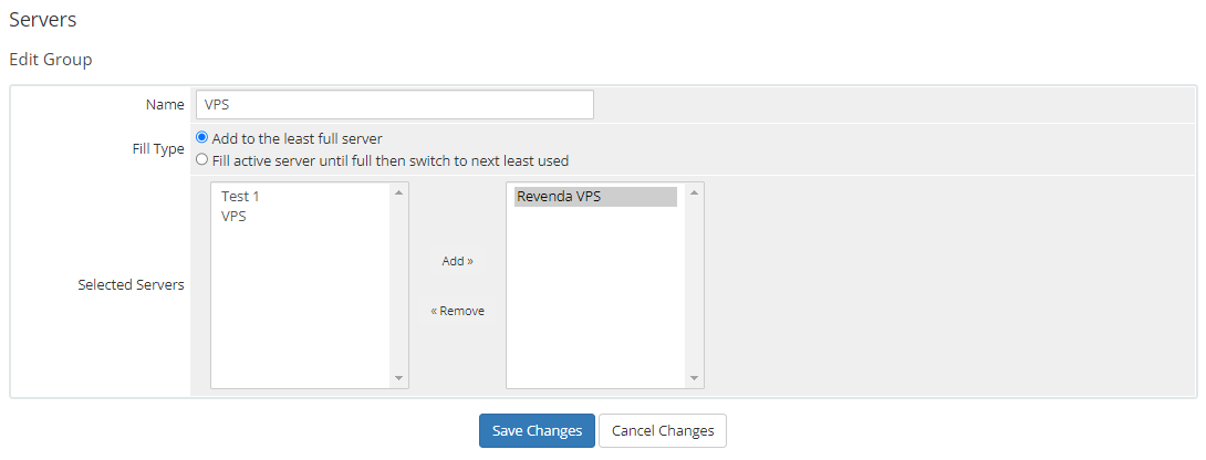 Add server group