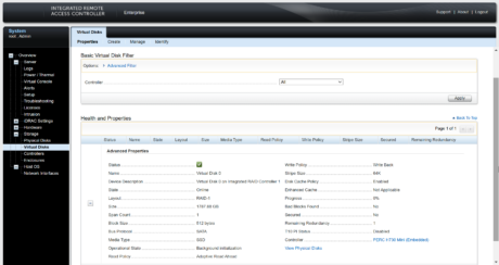 idrac Virtual Disks