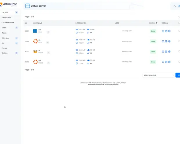 Revenda VPS - Virtual Data Center 11 lista VPS