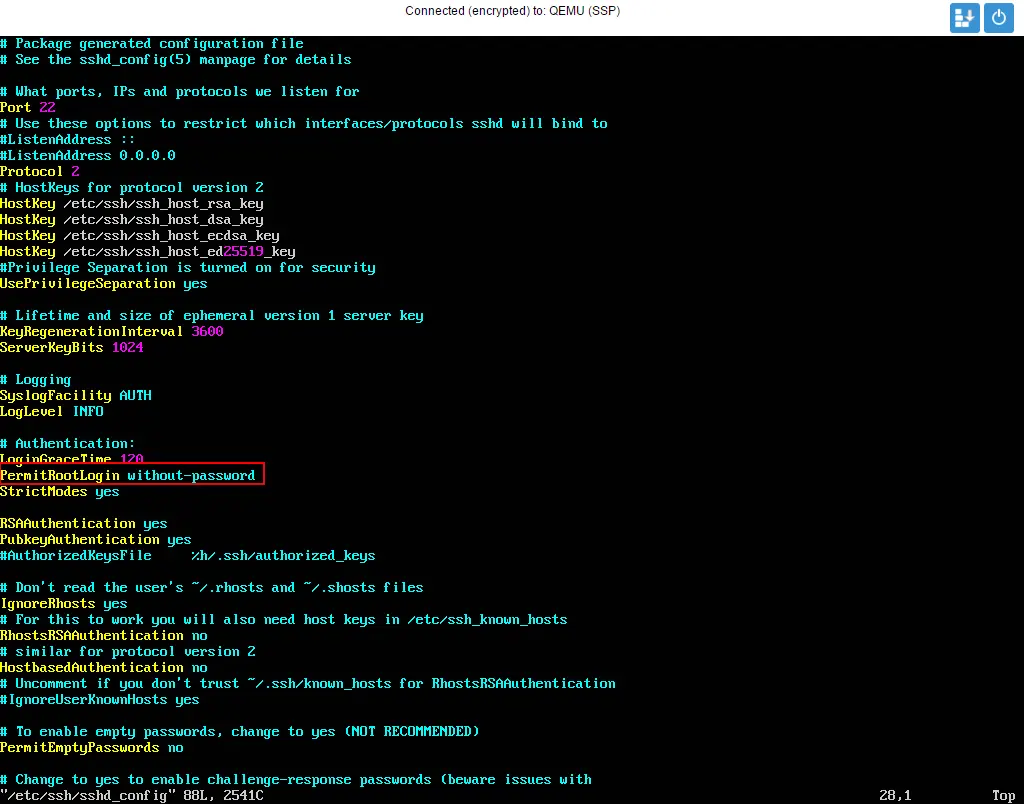 SSH debian 2